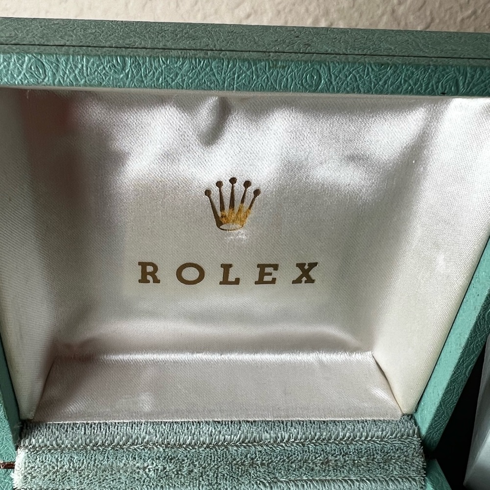 SOLD $650 1950’s Rolex ORIGINAL Vintage 1950's Aqua Watch Box With Original - Picture 4 of 10
